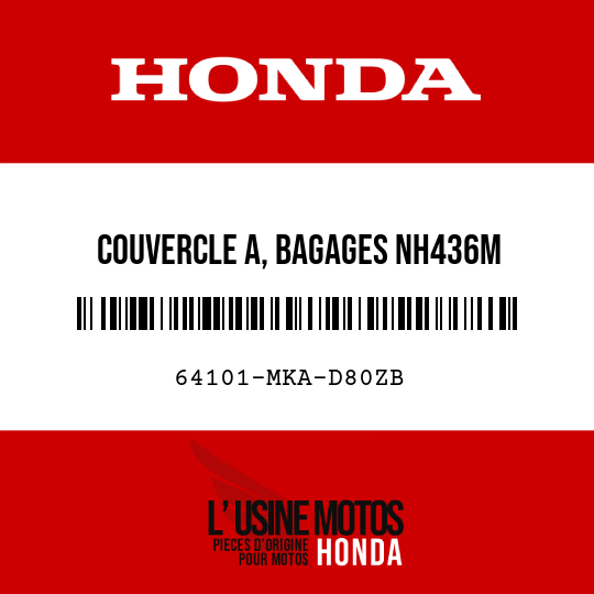image de 64101-MKA-D80ZB COUVERCLE A, BAGAGES NH436M
