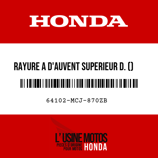 image de 64102-MCJ-870ZB RAYURE A D'AUVENT SUPERIEUR D. () TYPE3