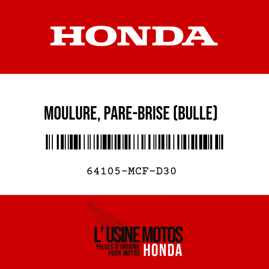 image de 64105-MCF-D30 MOULURE, PARE-BRISE (BULLE)