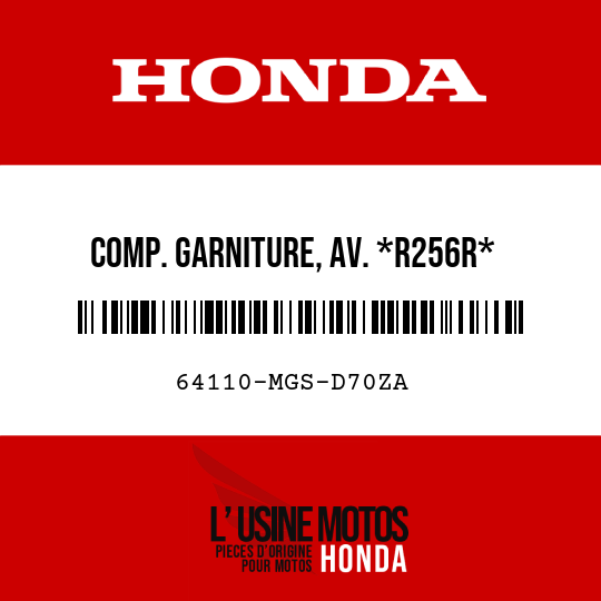 image de 64110-MGS-D70ZA COMP. GARNITURE, AV. *R256R*