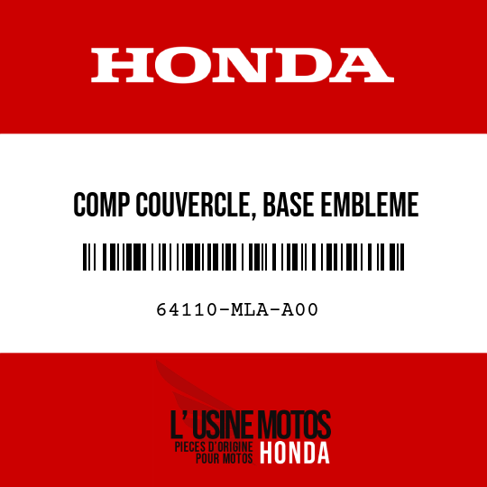 image de 64110-MLA-A00 COMP COUVERCLE, BASE EMBLEME