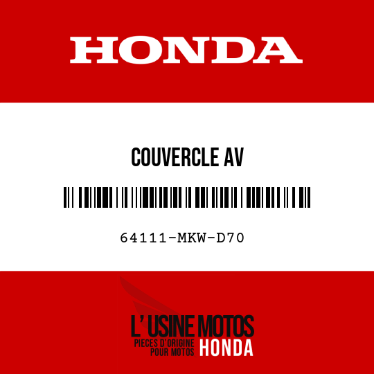 image de 64111-MKW-D70 COUVERCLE AV