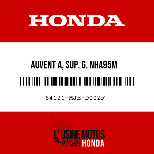 image de 64121-MJE-D00ZF AUVENT A, SUP. G. NHA95M