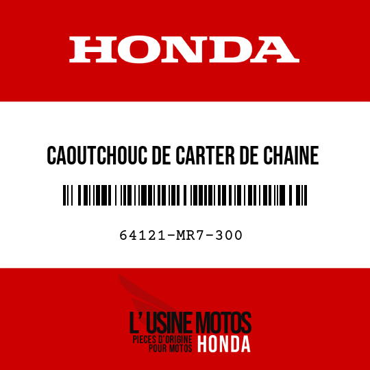 image de 64121-MR7-300 CAOUTCHOUC DE CARTER DE CHAINE
