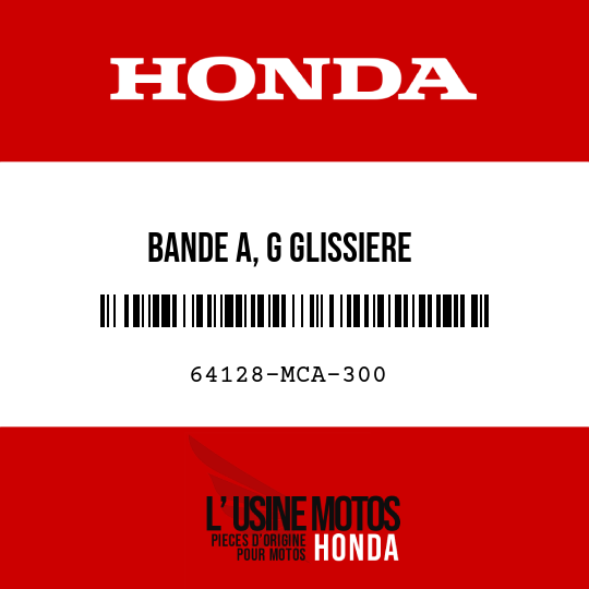 image de 64128-MCA-300 BANDE A, G GLISSIERE
