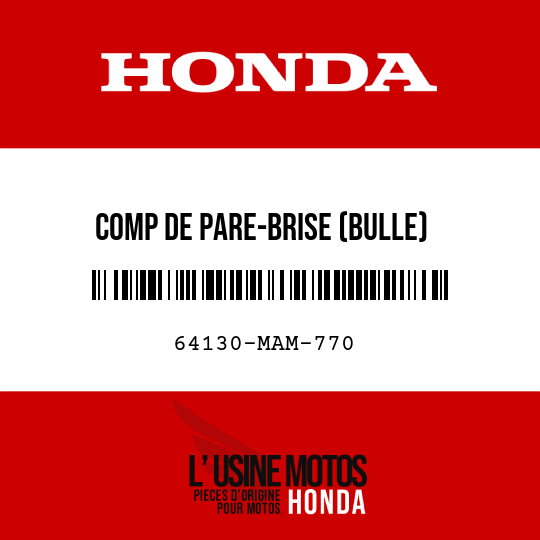 image de 64130-MAM-770 COMP DE PARE-BRISE (BULLE)