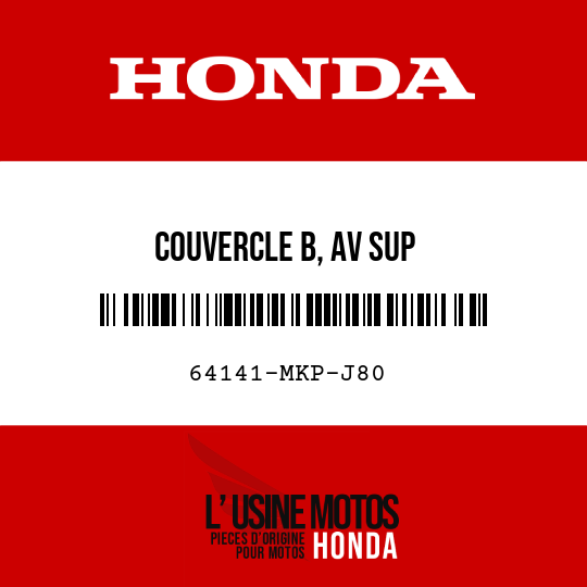 image de 64141-MKP-J80 COUVERCLE B, AV SUP