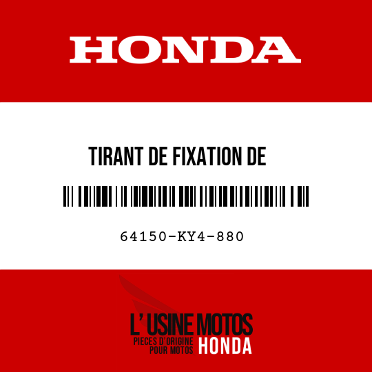 image de 64150-KY4-880 TIRANT DE FIXATION DE DOSSERETSUPERIEUR