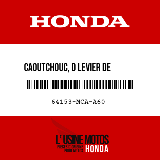image de 64153-MCA-A60 CAOUTCHOUC, D LEVIER DE      REGLAGE