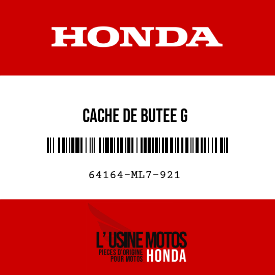 image de 64164-ML7-921 CACHE DE BUTEE G