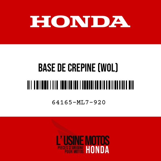 image de 64165-ML7-920 BASE DE CREPINE (WOL)