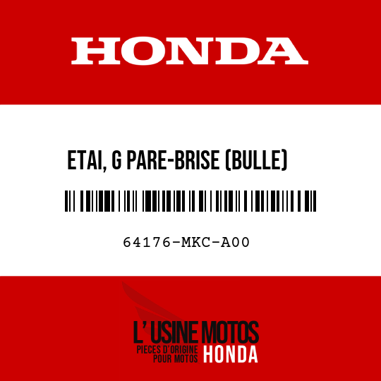 image de 64176-MKC-A00 ETAI, G PARE-BRISE (BULLE)