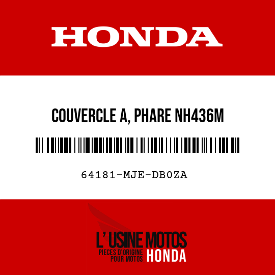image de 64181-MJE-DB0ZA COUVERCLE A, PHARE NH436M