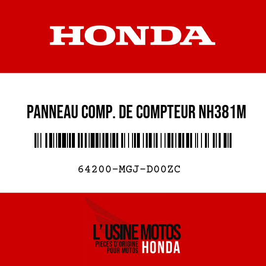 image de 64200-MGJ-D00ZC PANNEAU COMP. DE COMPTEUR NH381M