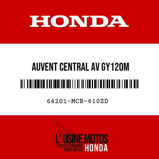 image de 64201-MCB-610ZD AUVENT CENTRAL AV GY120M 