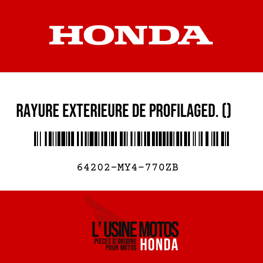 image de 64202-MY4-770ZB RAYURE EXTERIEURE DE PROFILAGED. () TYPE2