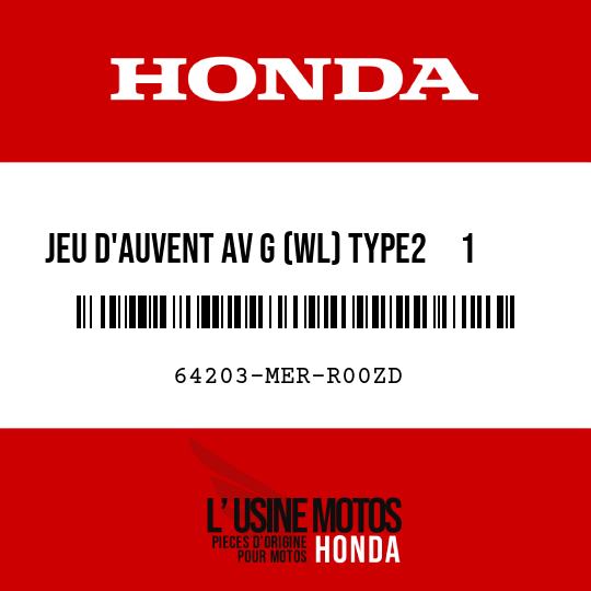 image de 64203-MER-R00ZD JEU D'AUVENT AV G (WL) TYPE2     1 