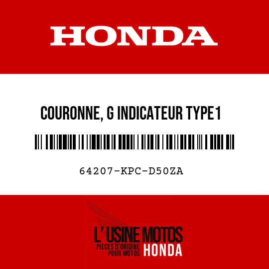 image de 64207-KPC-D50ZA COURONNE, G INDICATEUR TYPE1