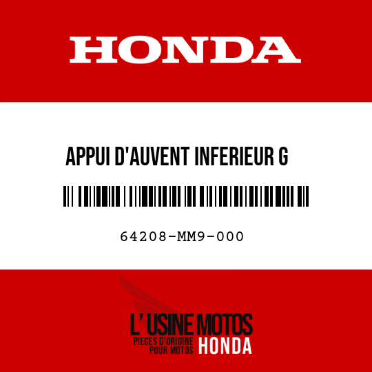 image de 64208-MM9-000 APPUI D'AUVENT INFERIEUR G