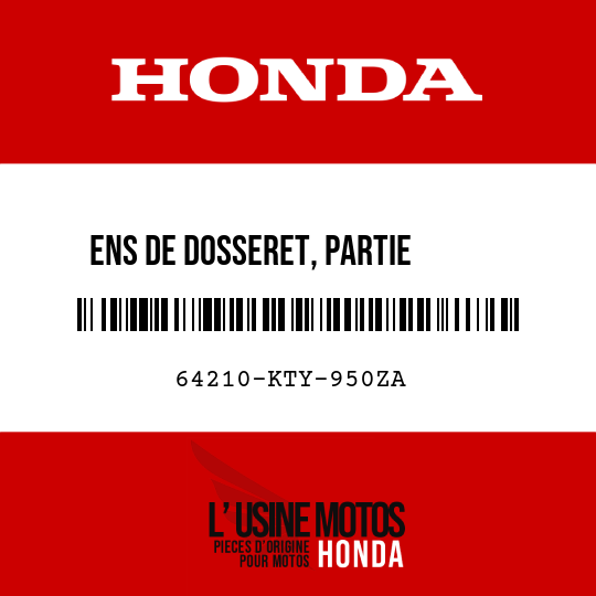 image de 64210-KTY-950ZA ENS DE DOSSERET, PARTIE      SUPERIEURE AV D (WL) TYPE1