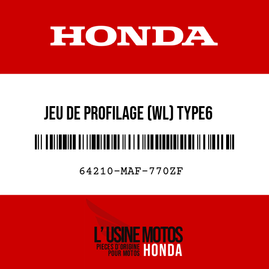 image de 64210-MAF-770ZF JEU DE PROFILAGE (WL) TYPE6 