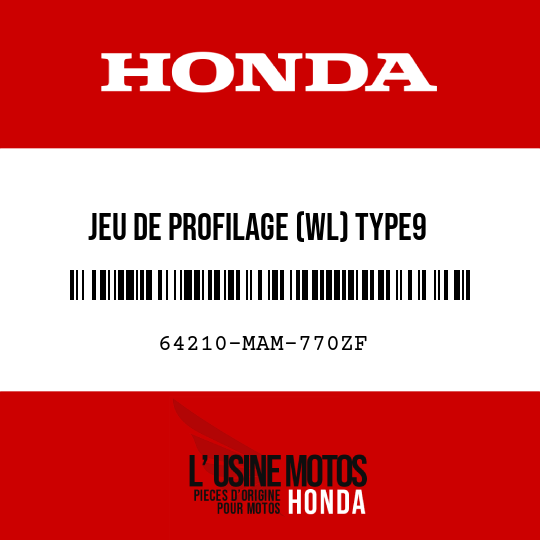 image de 64210-MAM-770ZF JEU DE PROFILAGE (WL) TYPE9 