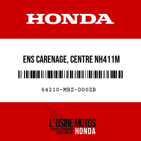 image de 64210-MBZ-D00ZB ENS CARENAGE, CENTRE NH411M 