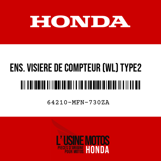 image de 64210-MFN-730ZA ENS. VISIERE DE COMPTEUR (WL) TYPE2
