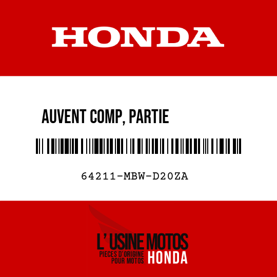 image de 64211-MBW-D20ZA AUVENT COMP, PARTIE          SUPERIEURE NH1 