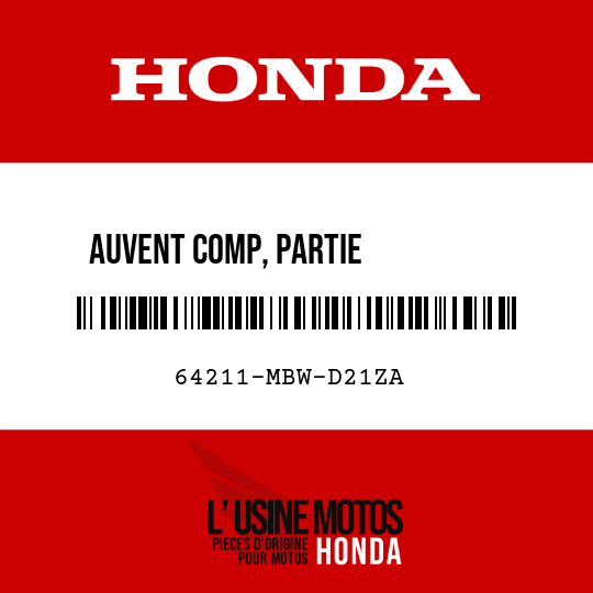 image de 64211-MBW-D21ZA AUVENT COMP, PARTIE          SUPERIEURE NH1 