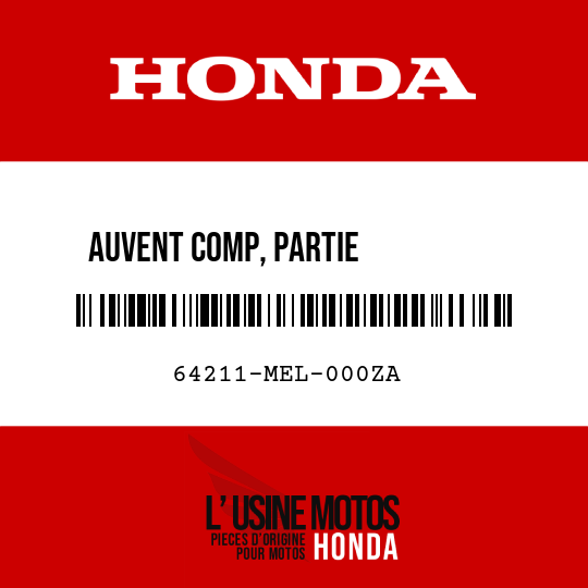 image de 64211-MEL-000ZA AUVENT COMP, PARTIE          SUPERIEURE NH1 