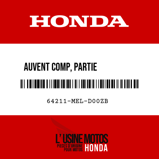 image de 64211-MEL-D00ZB AUVENT COMP, PARTIE          SUPERIEURE R258 