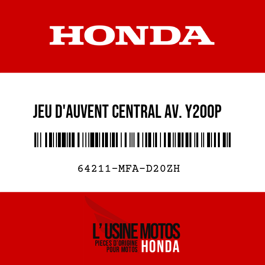 image de 64211-MFA-D20ZH JEU D'AUVENT CENTRAL AV. Y200P