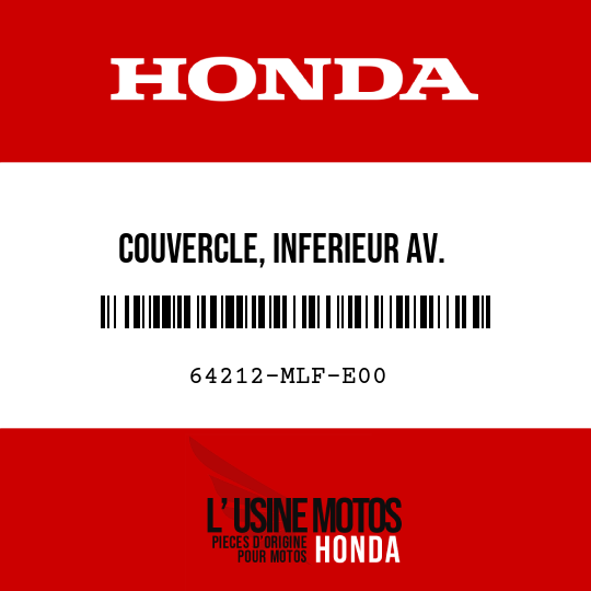 image de 64212-MLF-E00 COUVERCLE, INFERIEUR AV.