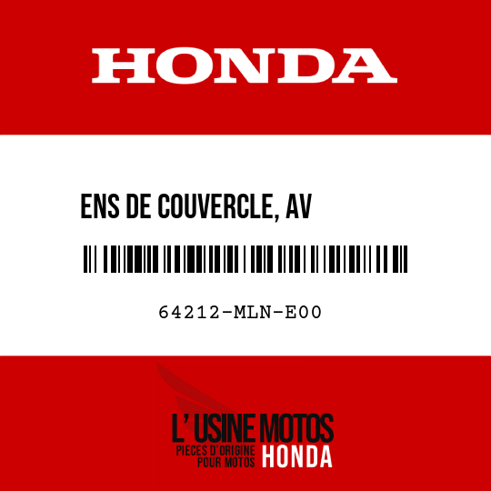 image de 64212-MLN-E00 ENS DE COUVERCLE, AV        INFERIEUR