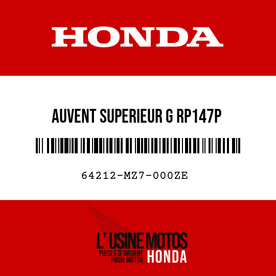 image de 64212-MZ7-000ZE AUVENT SUPERIEUR G RP147P 