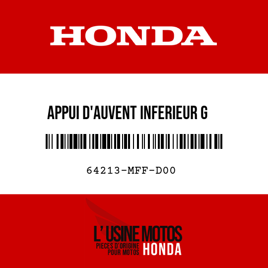 image de 64213-MFF-D00 APPUI D'AUVENT INFERIEUR G