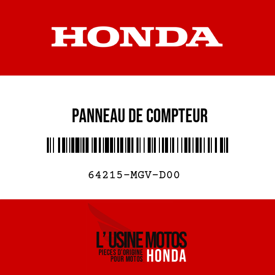 image de 64215-MGV-D00 PANNEAU DE COMPTEUR