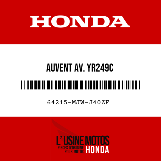 image de 64215-MJW-J40ZF AUVENT AV. YR249C