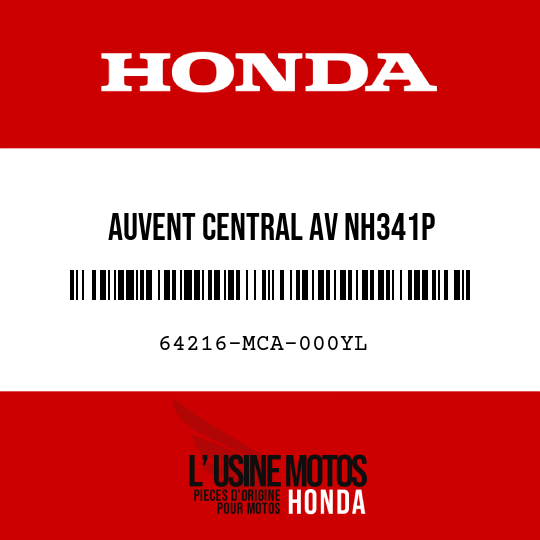image de 64216-MCA-000YL AUVENT CENTRAL AV NH341P