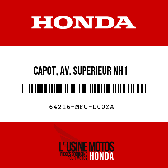 image de 64216-MFG-D00ZA CAPOT, AV. SUPERIEUR NH1 