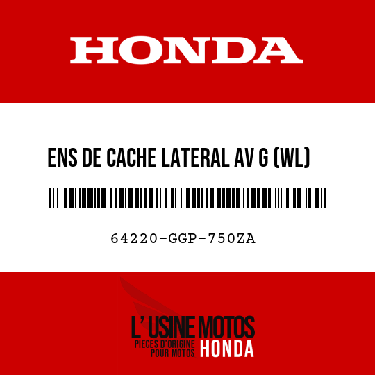 image de 64220-GGP-750ZA ENS DE CACHE LATERAL AV G (WL) TYPE1
