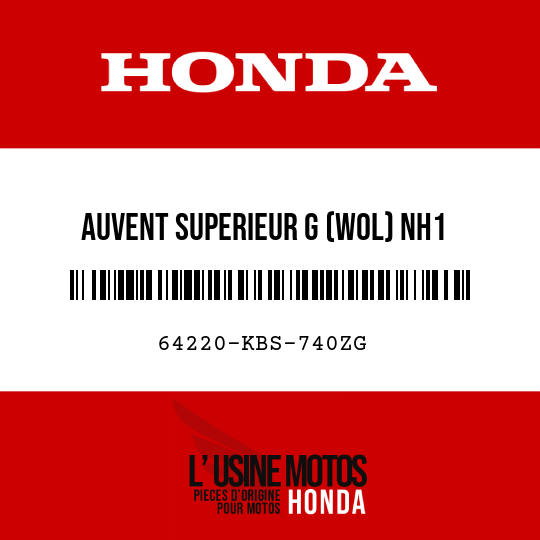 image de 64220-KBS-740ZG AUVENT SUPERIEUR G (WOL) NH1 