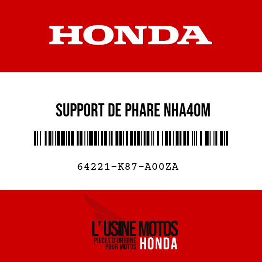 image de 64221-K87-A00ZA SUPPORT DE PHARE NHA40M