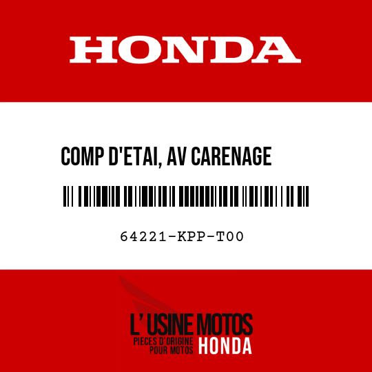 image de 64221-KPP-T00 COMP D'ETAI, AV CARENAGE    SUPERIEUR