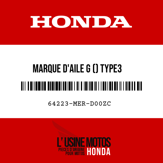 image de 64223-MER-D00ZC MARQUE D'AILE G () TYPE3