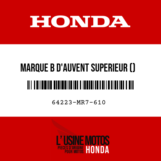 image de 64223-MR7-610 MARQUE B D'AUVENT SUPERIEUR ()