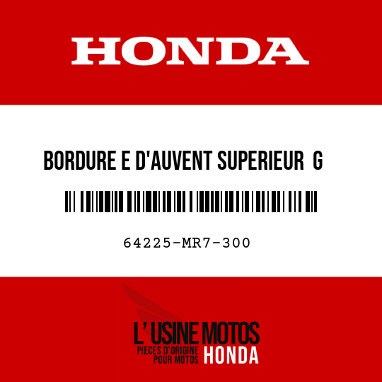 image de 64225-MR7-300 BORDURE E D'AUVENT SUPERIEUR  G