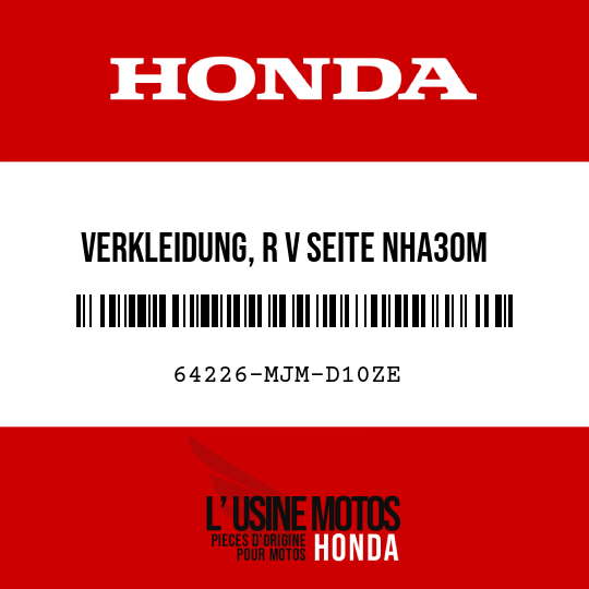 image de 64226-MJM-D10ZE VERKLEIDUNG, R V SEITE NHA30M (NHA30M DIGITAL, SILBER-METALLIC)