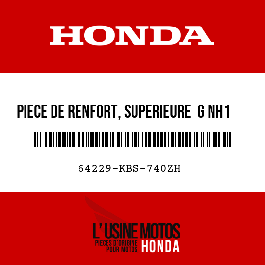 image de 64229-KBS-740ZH PIECE DE RENFORT, SUPERIEURE  G NH1 